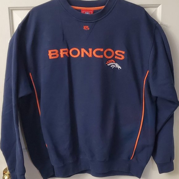 Vtg NFL Red Tag Broncos SweatShirt Size L/XL - Picture 1 of 5